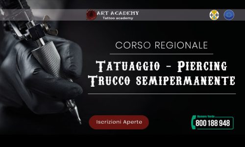 Corso di Tatuaggio, Piercing e Trucco Semipermanente – ABILITANTE